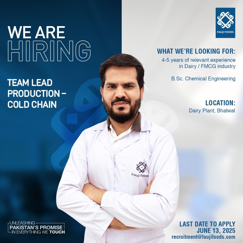 Fauji Foods Limited Jobs June 2025 2