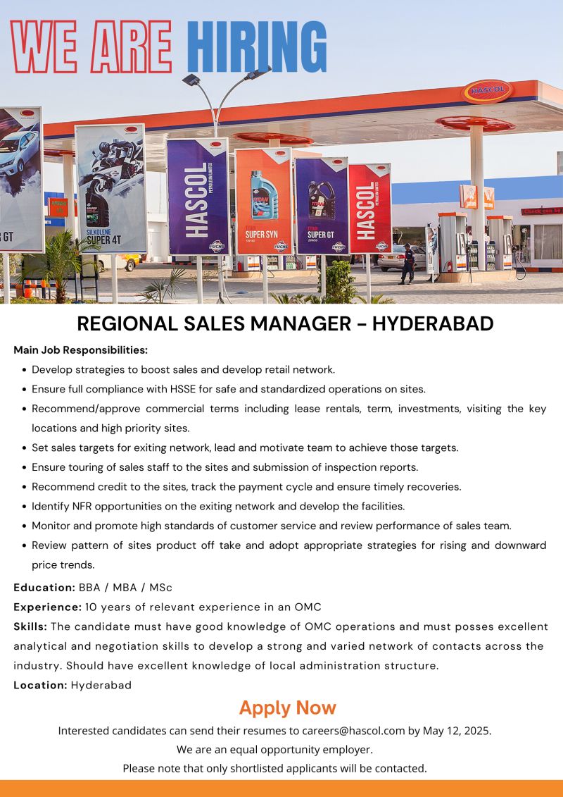 Hascol Petroleum Limited Jobs Assistant Manager Performance Marketing 1