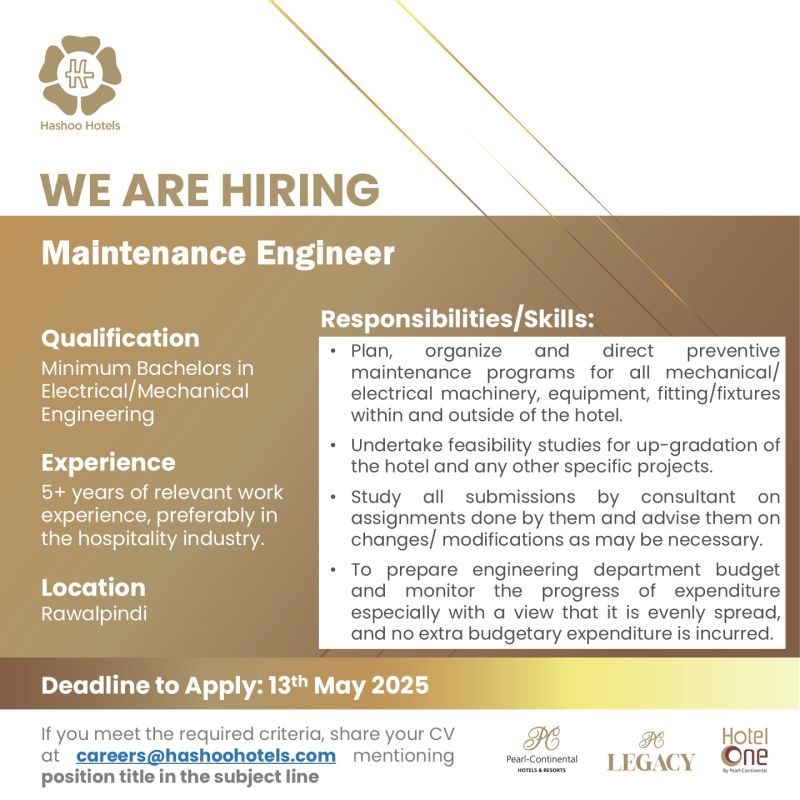 Hashoo Hotels Pvt Ltd Jobs May 2025 2