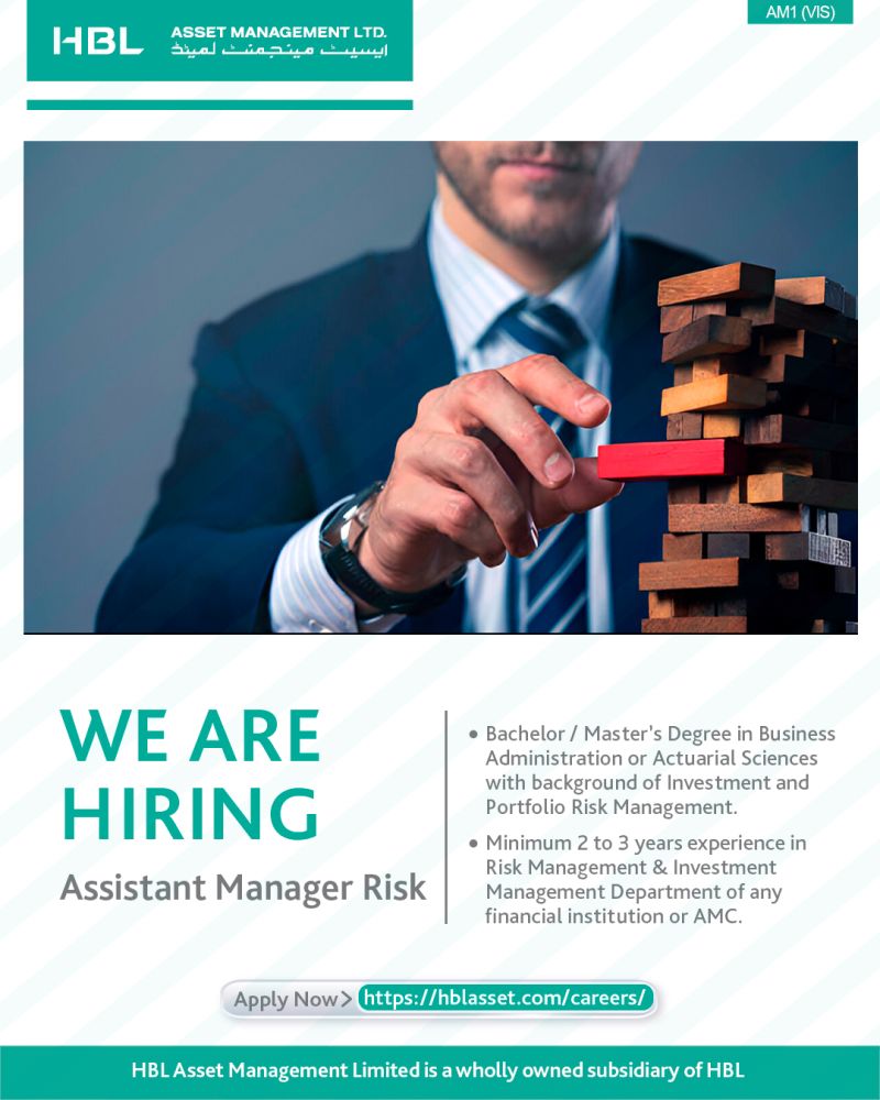 HBL Asset Management Limited Jobs Assistant Manager Risk 1