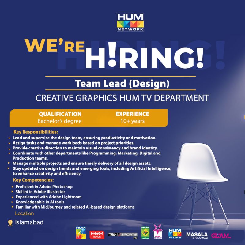 HUM Tv Network Jobs Team Lead 1