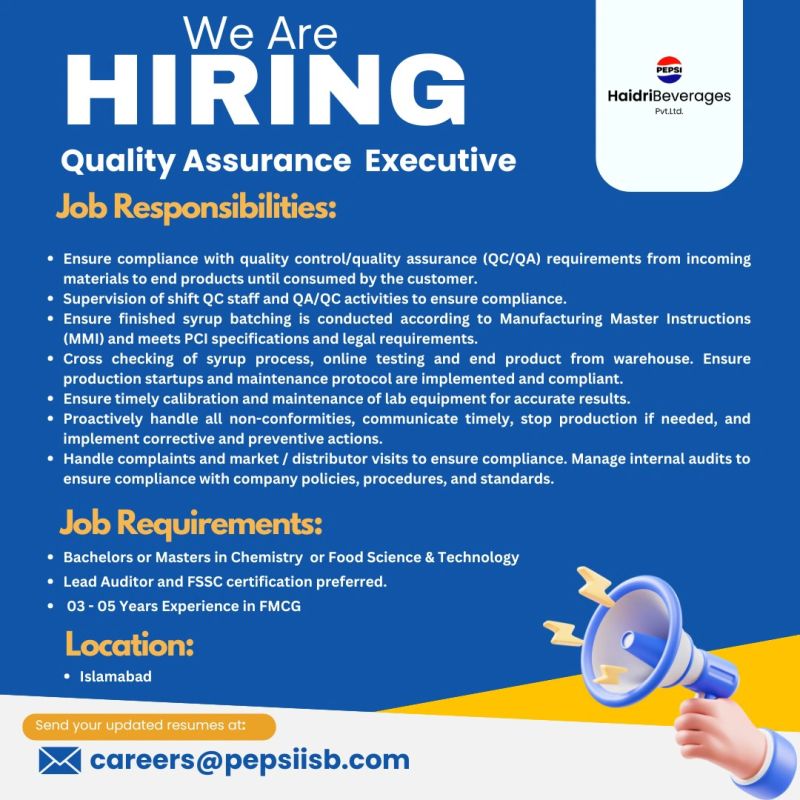 Haidri Beverages Pvt Ltd Jobs May 2025 2