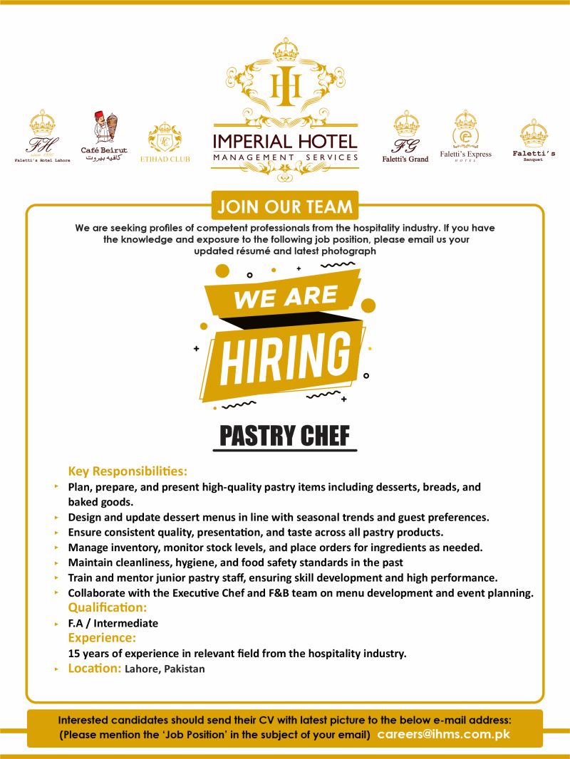 Imperial Hotel Management Services Jobs May 2025 1