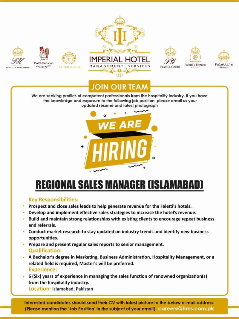 Imperial Hotel Management Services Jobs May 2025 2