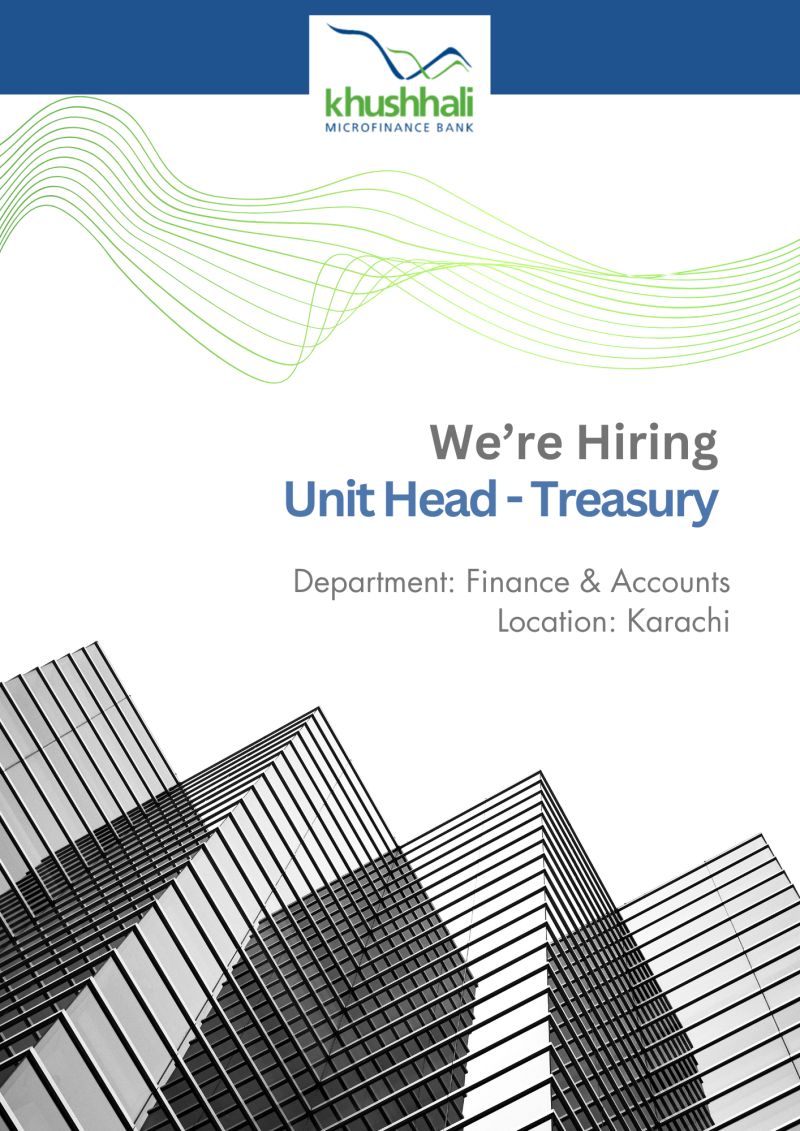 Khushhali Microfinance Bank Limited Jobs Unit Head Treasury 1