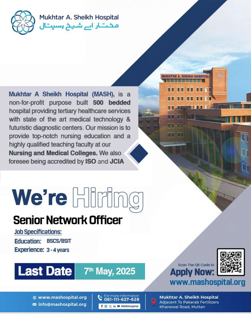Mukhtar A Sheikh Hospital Jobs May 2025 2