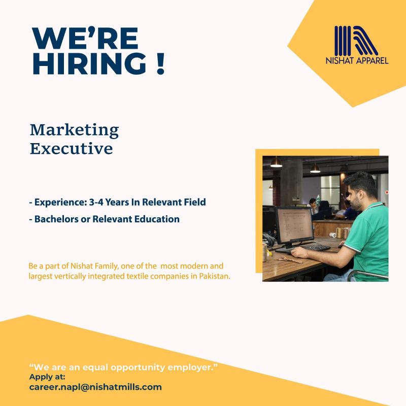 Nishat Apparel Pvt Ltd Jobs June 2025 2
