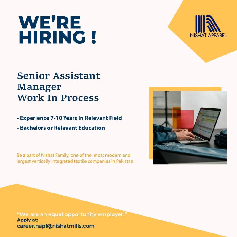 Nishat Apparel Pvt Ltd Jobs June 2025 1