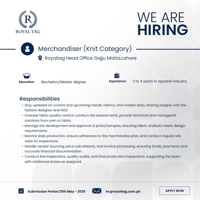 Royal Tag Jobs Merchandiser 1
