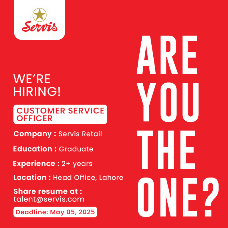 Servis Retail Jobs Customer Service Officer 1