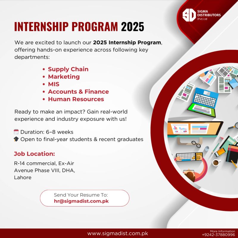 Sigma Distributors Internship Program 2025 1