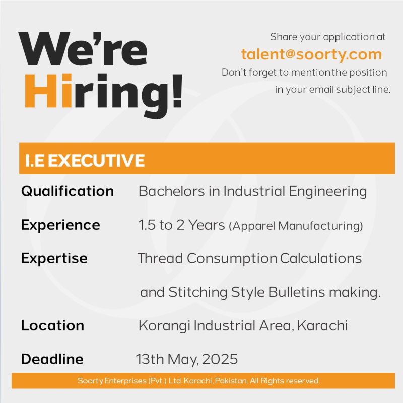 Soorty Enterprises Pvt Ltd Jobs I.E Executive 1