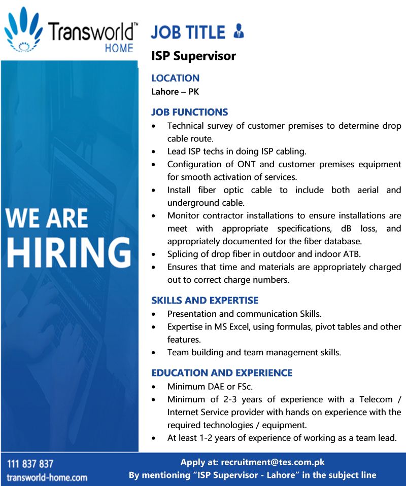 Transworld Home Jobs May 2025 2