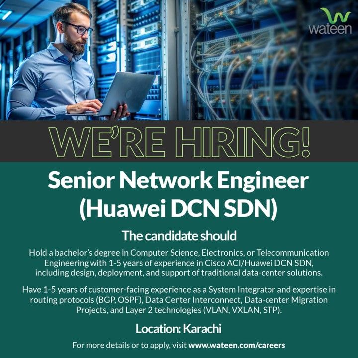 Wateen Telecom Limited Jobs Senior Network Engineer 1