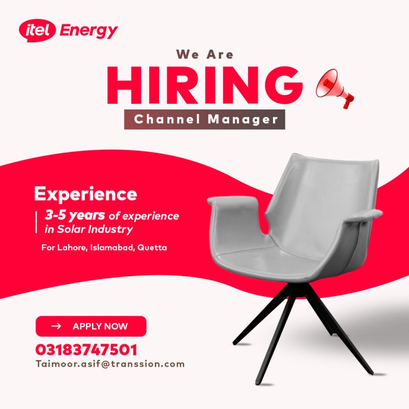 Itel Energy Jobs Channel Manager 1