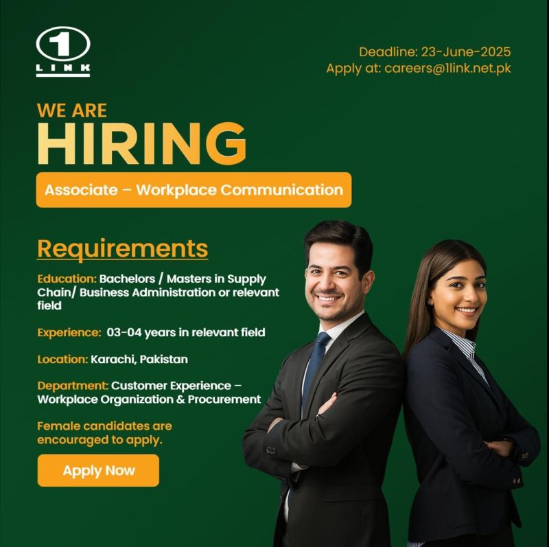 1Link Pvt Ltd Jobs June 2025 1