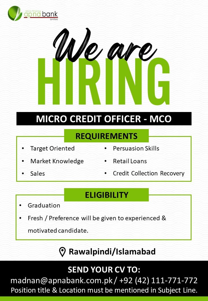 Apna Mirofinance Bank Jobs June 2025 2