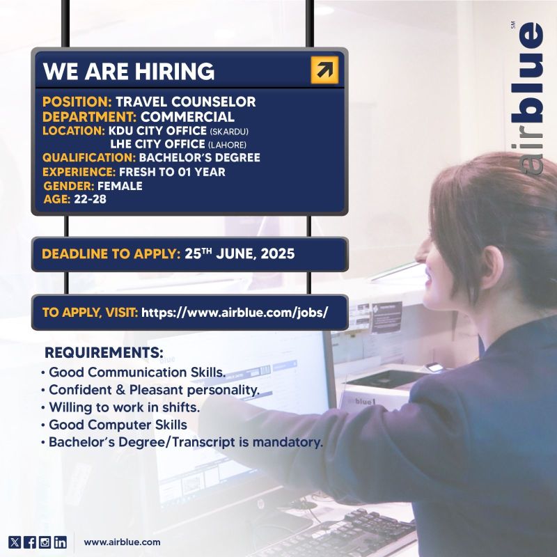 Airblue Pakistan Jobs June 2025 1