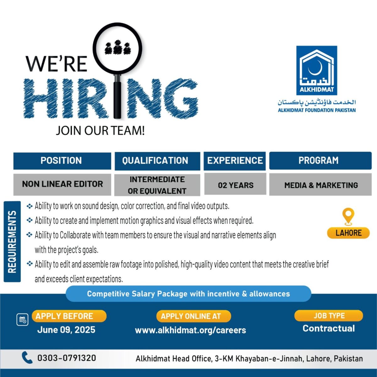 Alkhidmat Foundation Pakistan Jobs 05 June 2025 1