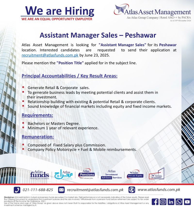 Atlas Asset Management Jobs June 2025 2