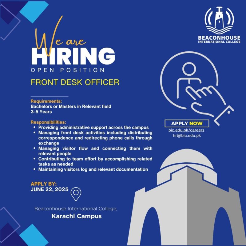 Beaconhouse International College BIC Jobs Programme Head Computer Science / Artificial Intelligence 1
