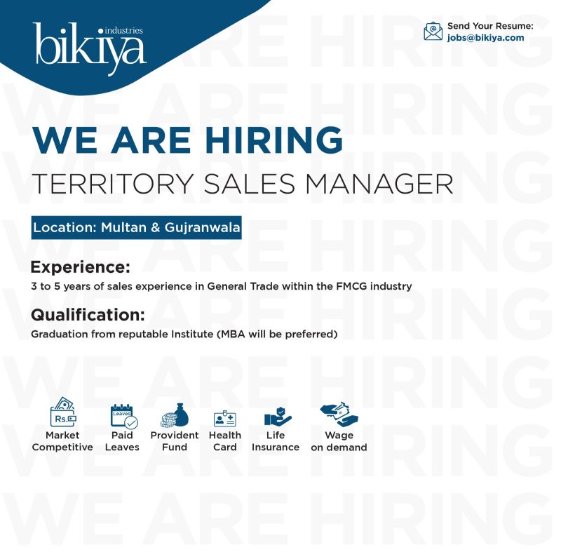 Bikiya Industries Pvt Ltd Jobs Territory Sales Manager 1