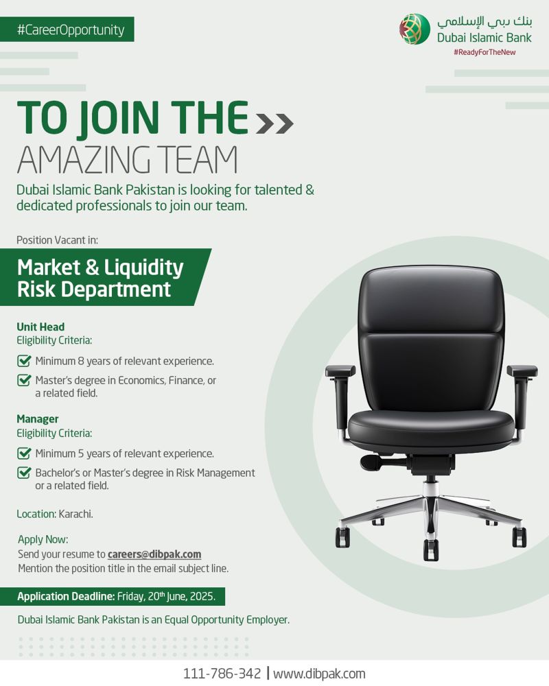 Dubai Islamic Bank Pakistan Jobs June 2025 1
