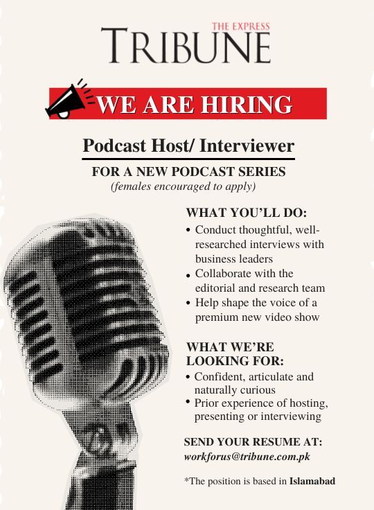 The Express Tribune Jobs Podcast Host/Interviewer 1