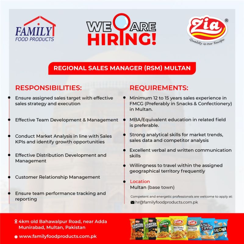 Family Food Products Jobs Regional Sales Manager 1