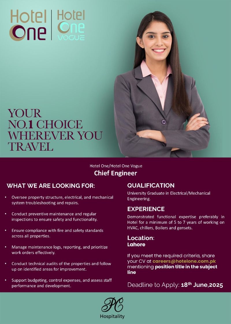 Hotel One Pvt Ltd Jobs June 2025 2