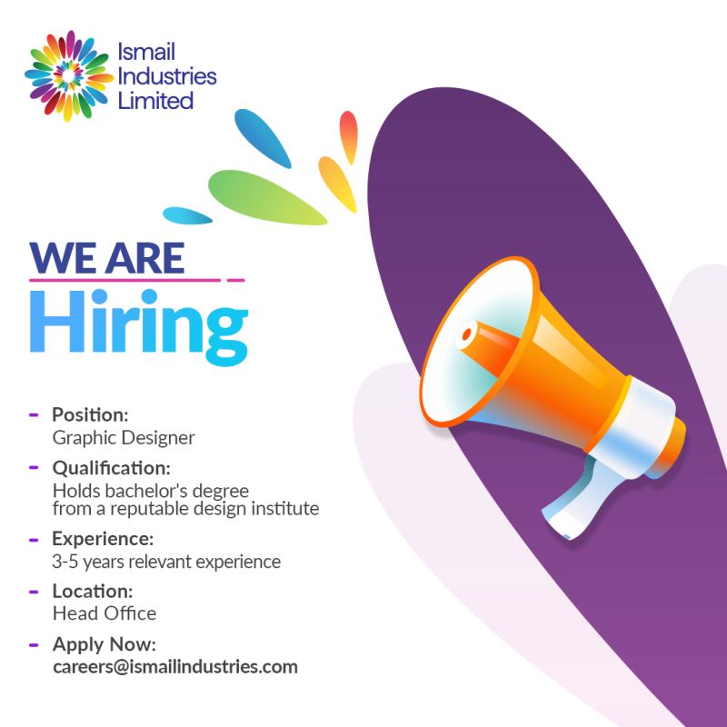 Ismail Industries Limited IIL Jobs Graphic Designer 1