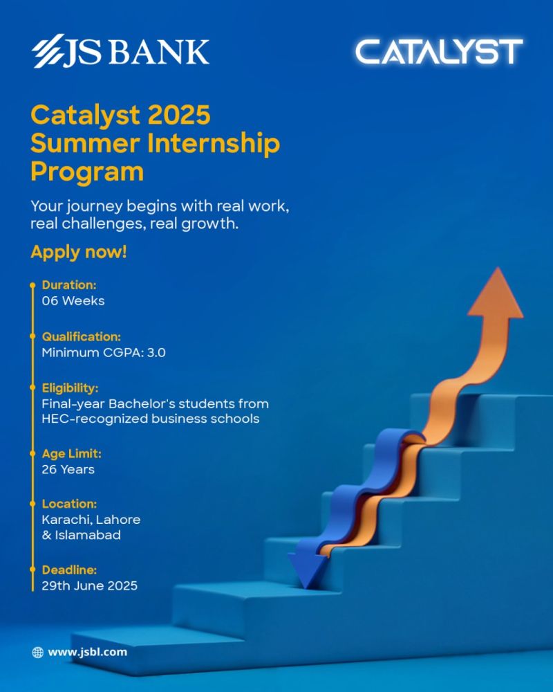 JS Bank Summer Internship Program Catalyst 2025 1