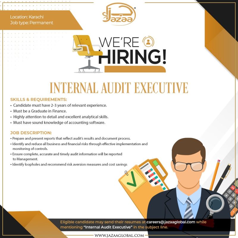 Jazaa Foods Pvt Ltd Jobs Internal Audit Executive 1
