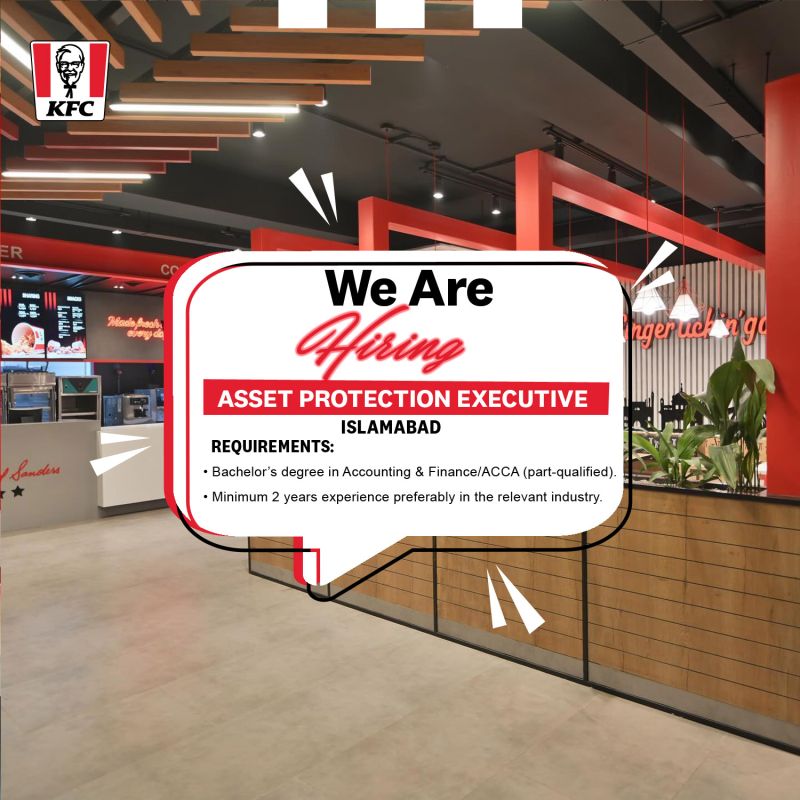 KFC Pakistan Jobs Asset Protection Executive 1