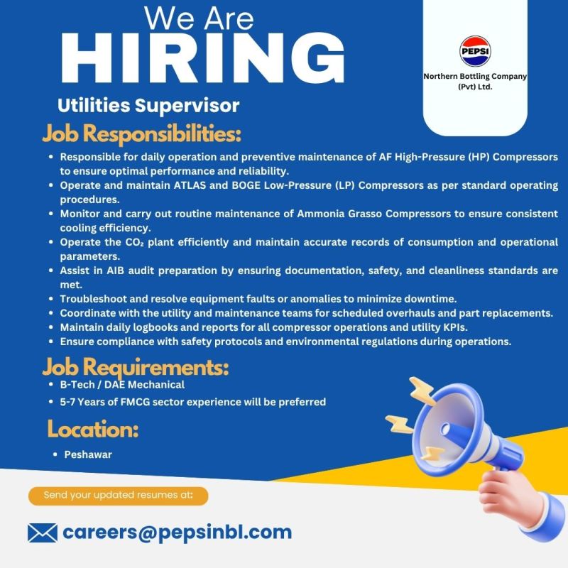 Northern Bottling Company Pvt Ltd Jobs June 2025 2