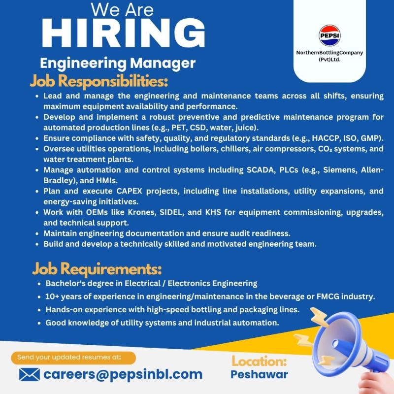 Northern Bottling Company Pvt Ltd Jobs June 2025 1