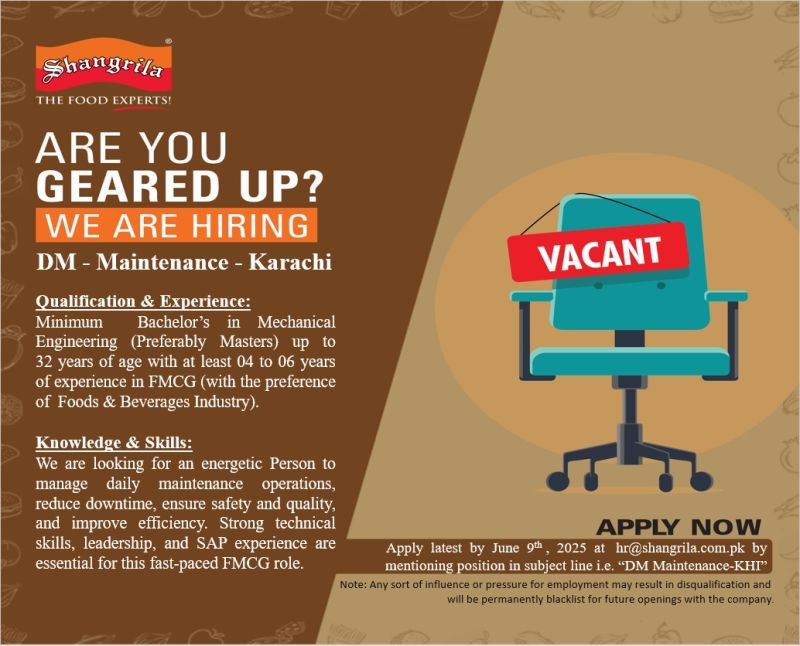 Shangrila Foods Private Limited Jobs June 2025 1