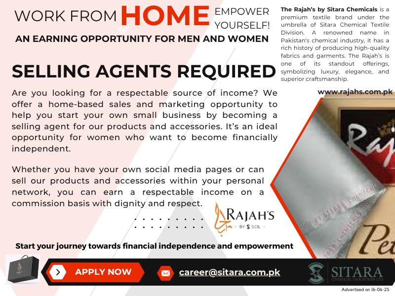 Sitara Chemical Industries Limited Jobs Selling Agents 1