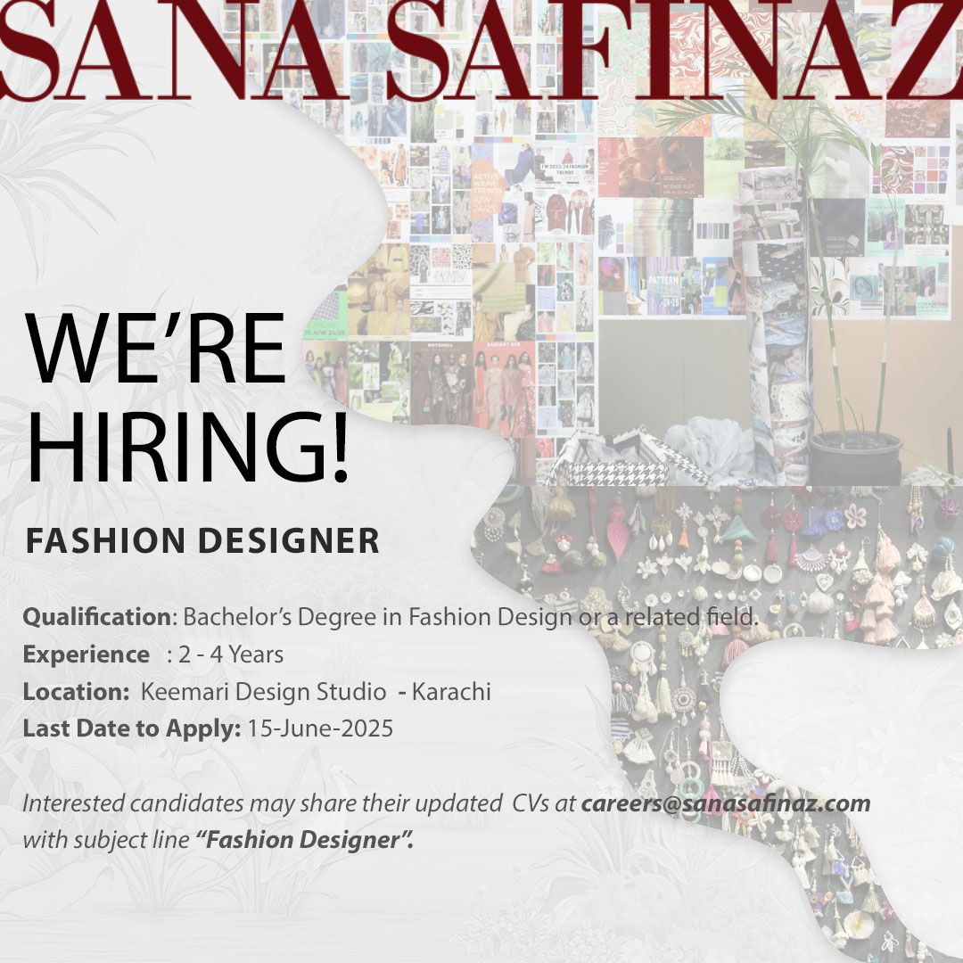 Sana Safinaz Jobs 05 June 2025 1