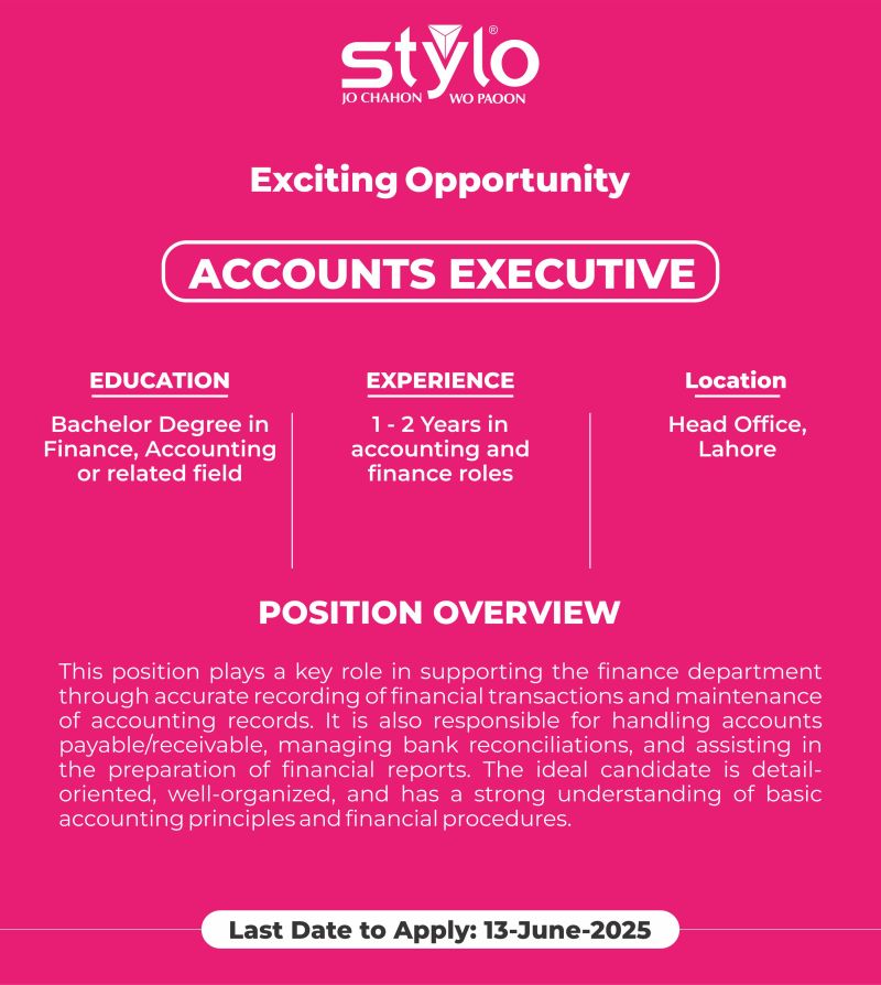Stylo Pvt Ltd Jobs June 2025 3