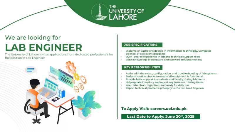 The University Of Lahore UOL Jobs June 2025 2