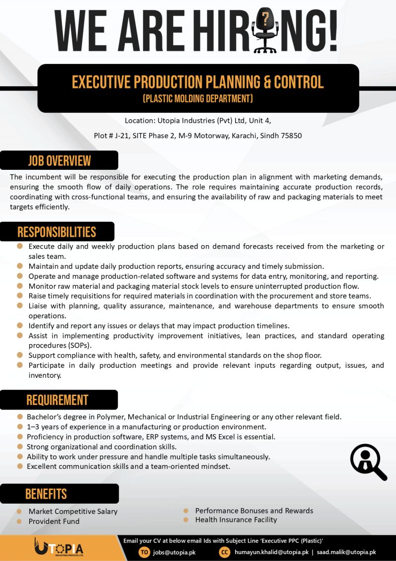 Utopia Industries Pvt Ltd Jobs Executive PPC 1