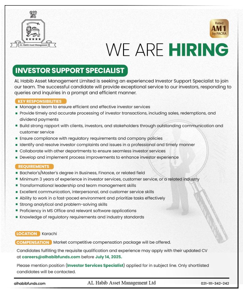 AL Habib Asset Management Jobs July 2025 1