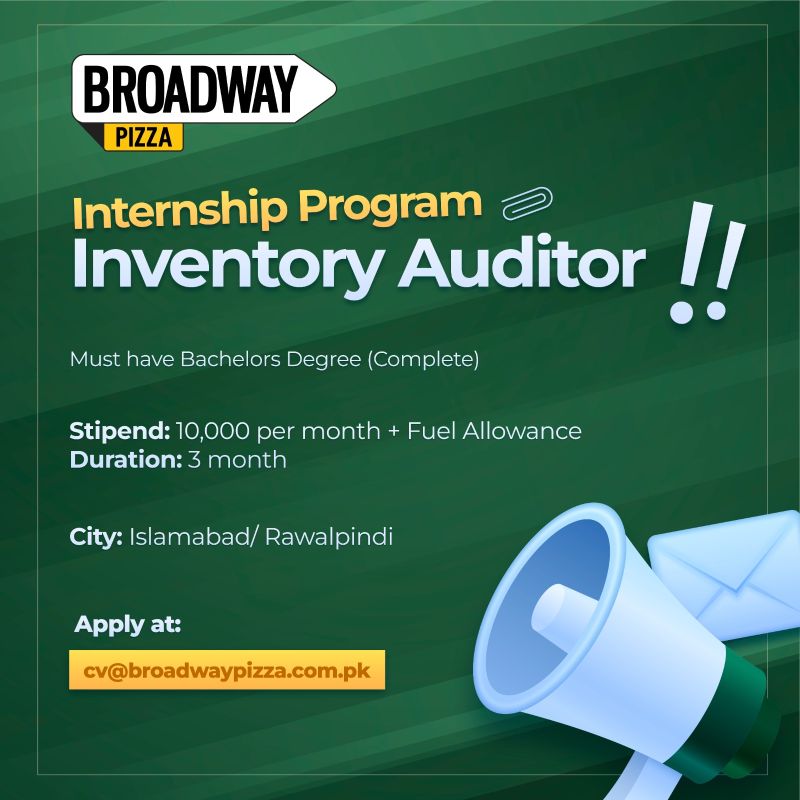 Broadway Pizza Internship Program August 2025 2