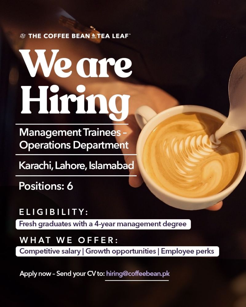 Coffee Bean & Tea Leaf Jobs Management Trainees 1