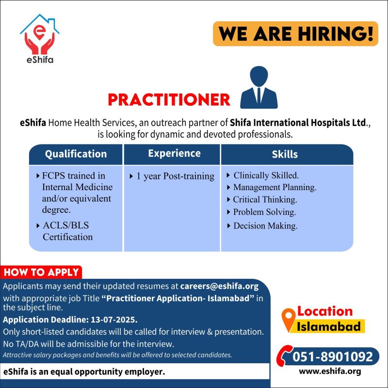 eShifa Jobs Practitioner 1