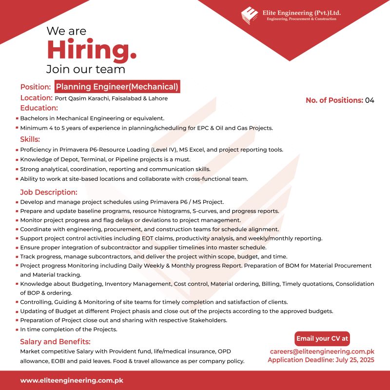 Elite Engineering Pvt Ltd Jobs July 2025 2
