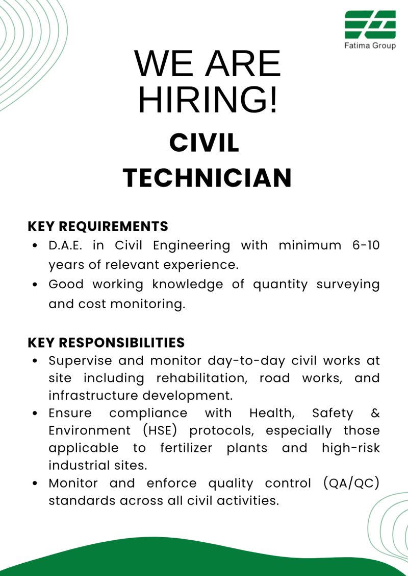 Fatima Group Jobs July 2025 1