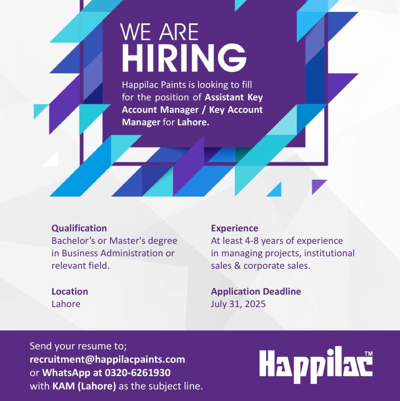 Happilac Paints Jobs July 2025 1
