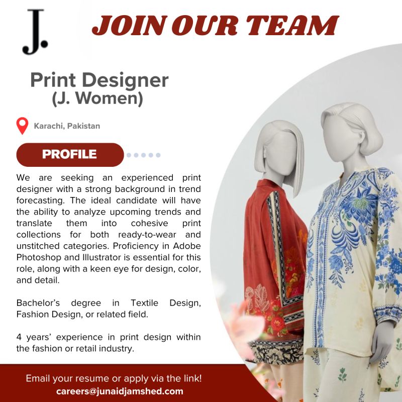 Junaid Jamshed Pvt Ltd Jobs July 2025 2